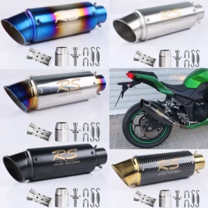 Tubo de escape, compatible con Suzuki GSX-S750 GSR750 BK750