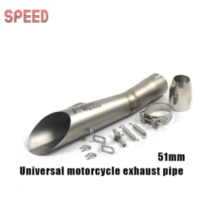 Tubo de Escape de motocicleta de 51mm, para Yamaha R6 R3 R25 MT 03 CBR600RR Duke 390