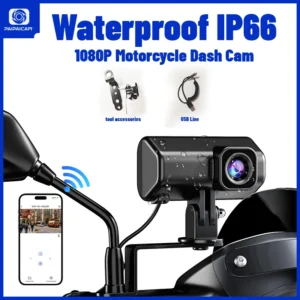Cámara de salpicadero de conducción de motocicleta HD 1080
