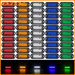 10x/8x/6x/4x12V-24V Universal 4 luces LED de posición lateral lámparas .